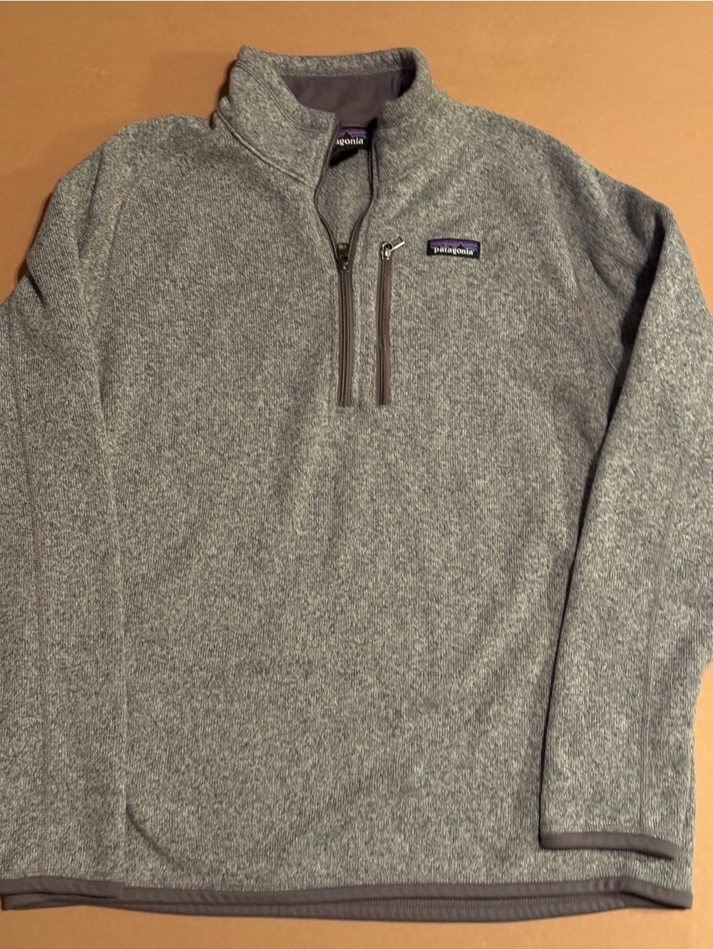 Patagonia Better Sweater 1/4 Zip Fleece Pullover Mens L gray